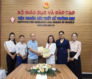 LỄ KÝ KẾT BIÊN BẢN GHI NHỚ GIỮA VIỆN NCTK TRƯỜNG HỌC VÀ CÔNG TY TNHH GIÁO DỤC ONE SPACE