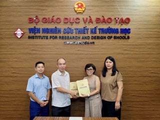 LỄ KÝ KẾT BIÊN BẢN GHI NHỚ (MOU) GIỮA VIỆN NCTK TRƯỜNG HỌC VÀ TRUNG TÂM GIÁO DỤC PHÁT TRIỂN