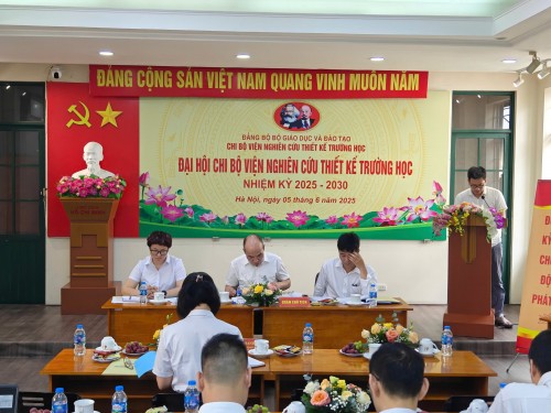 ĐẠI HỘI CHI BỘ VIỆN NCTK TRƯỜNG HỌC NHIỆM KỲ 2025-2030 VỚI PHƯƠNG CHÂM 
